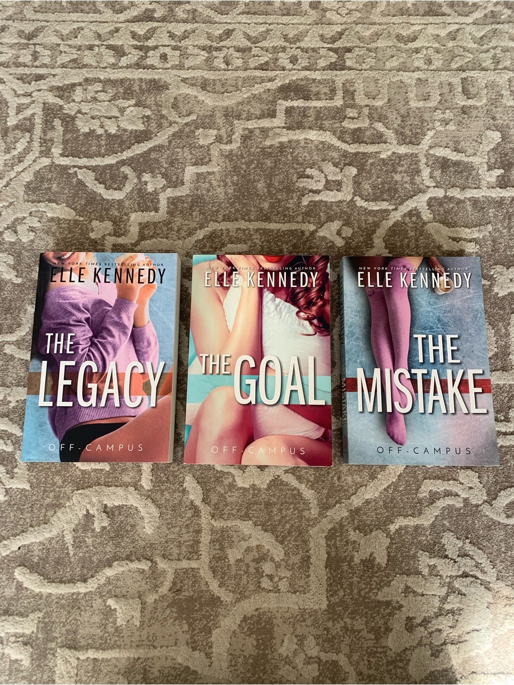 Elle Kennedy's Off Campus Series Books - The Legacy, The Goal & The Mistake